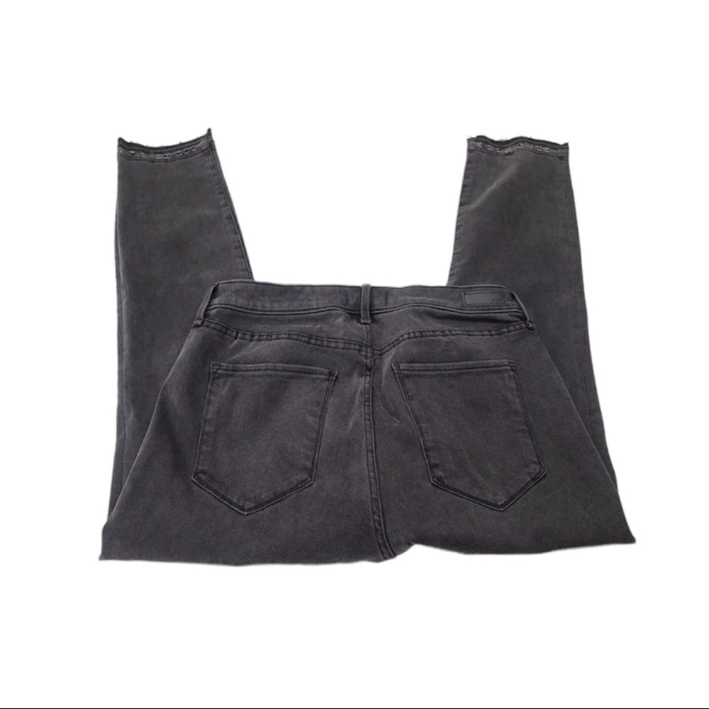 Abercrombie & Fitch Jeans Mid Rise Super Skinny Ankle Raw Hem Size 31/ 12 R NEW - Picture 4 of 10